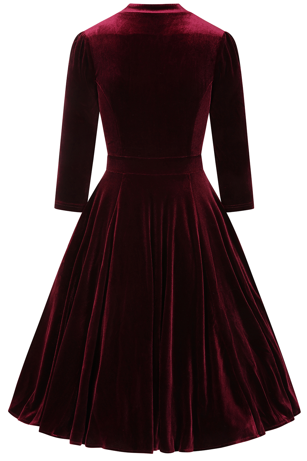 Sylvie Velvet Swing Dress in Extended Sizing